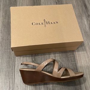 Nude Cole Haan wedge sandal size 9.5